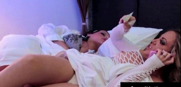  Carmen Valentina Masturbates in Bed Next to Angelina Castro!